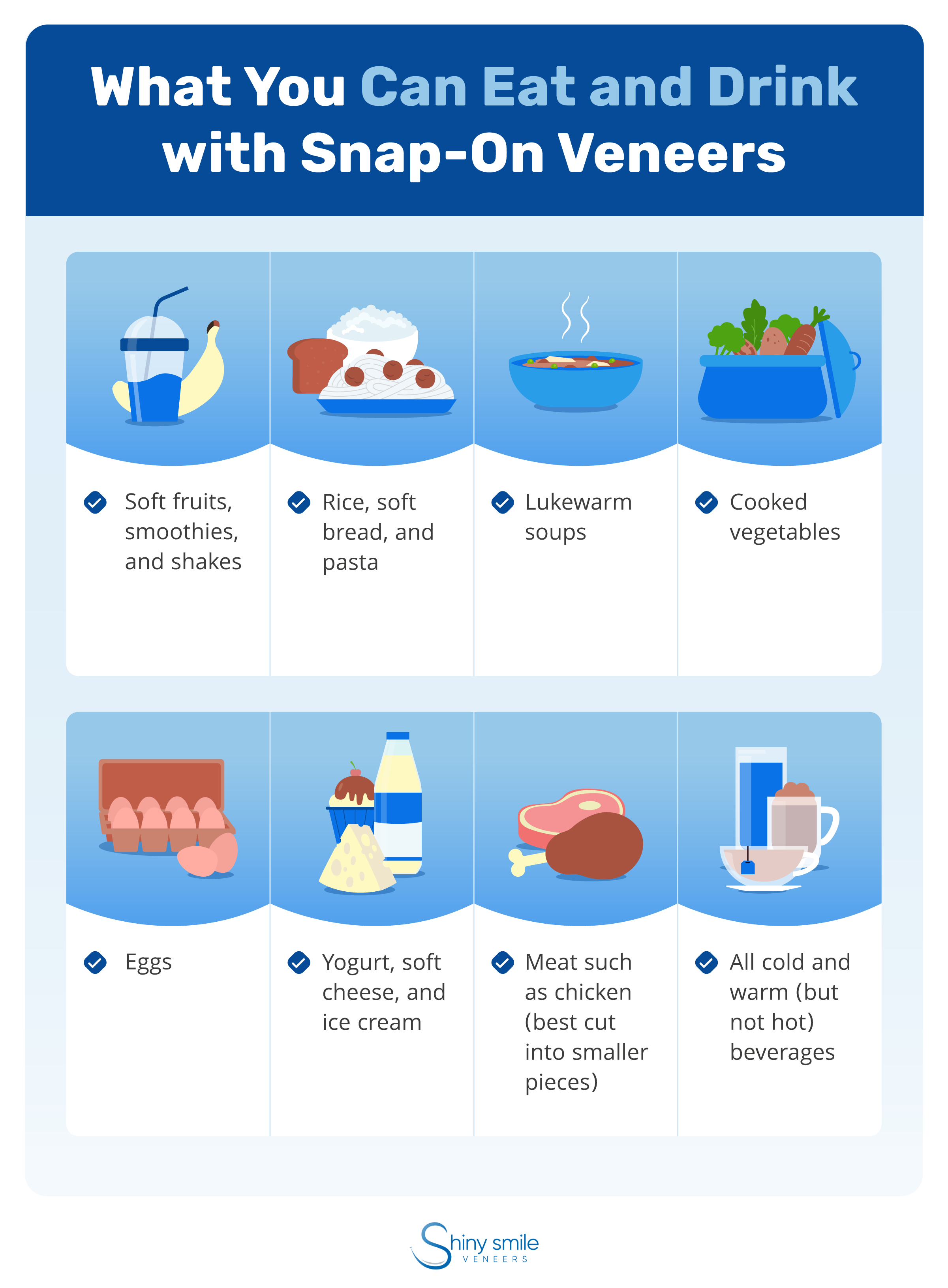 what you can eat with snap-on veneers