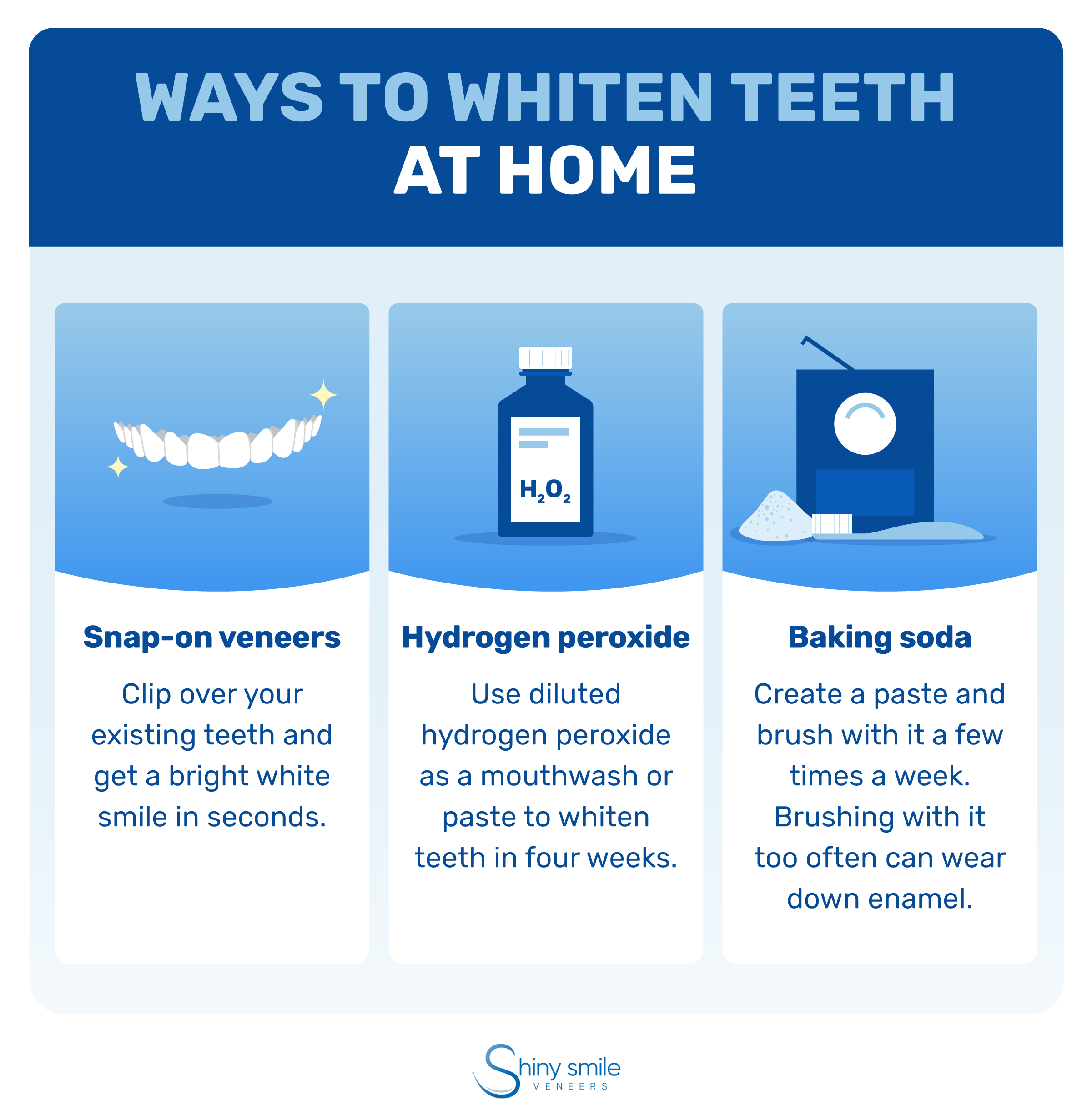 Fast ways to whiten teeth at home