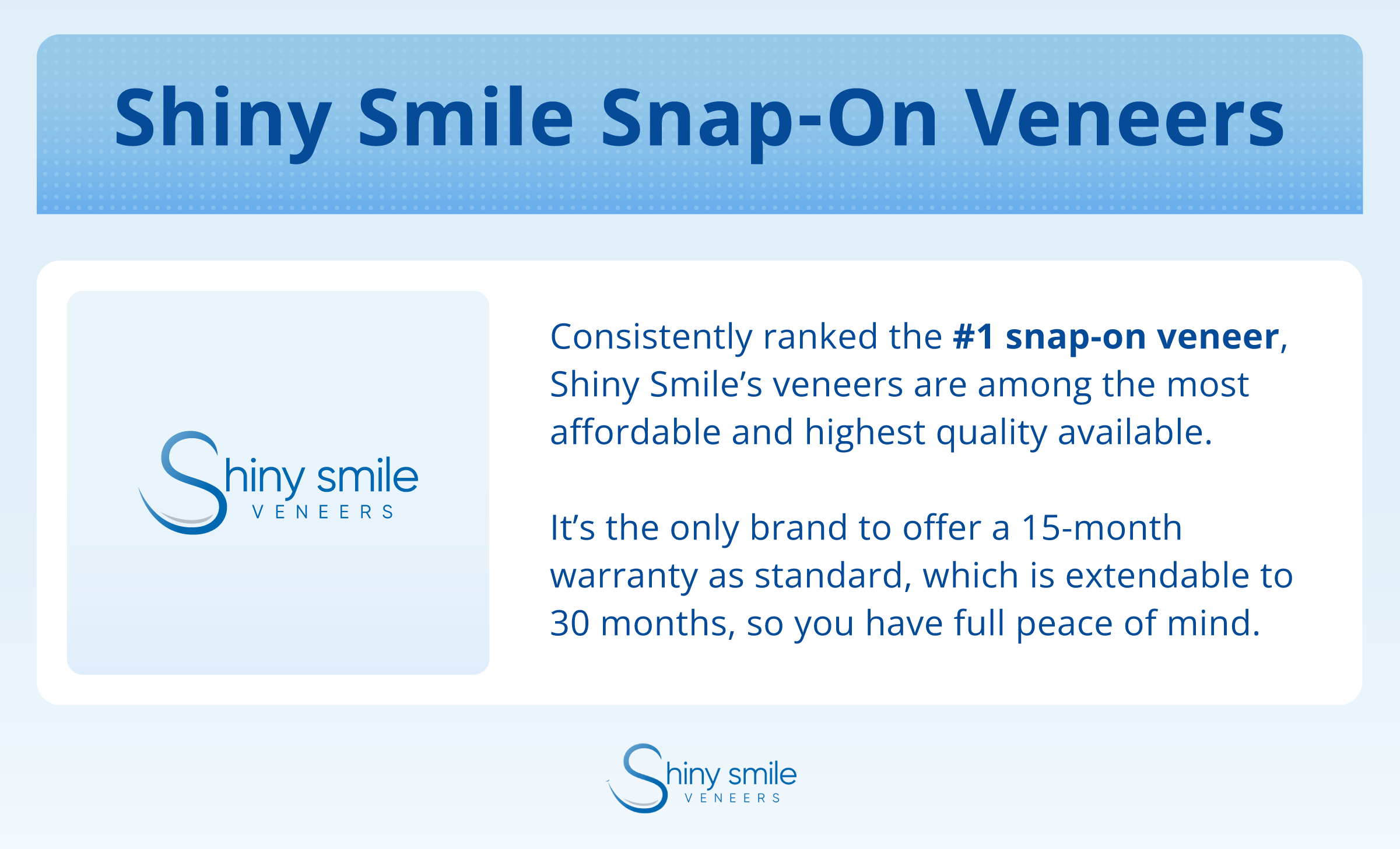 why Shiny Smile offers the best snap-on veneers 
