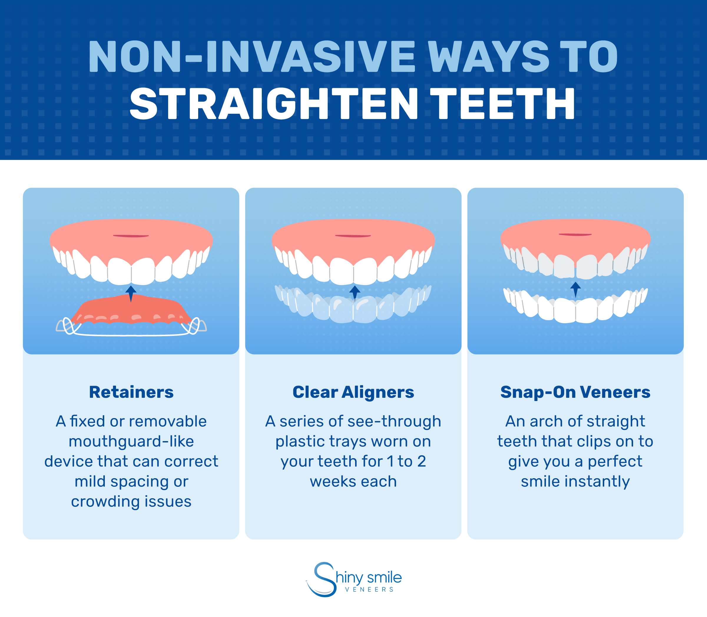 Non-invasive ways to straighten teeth
