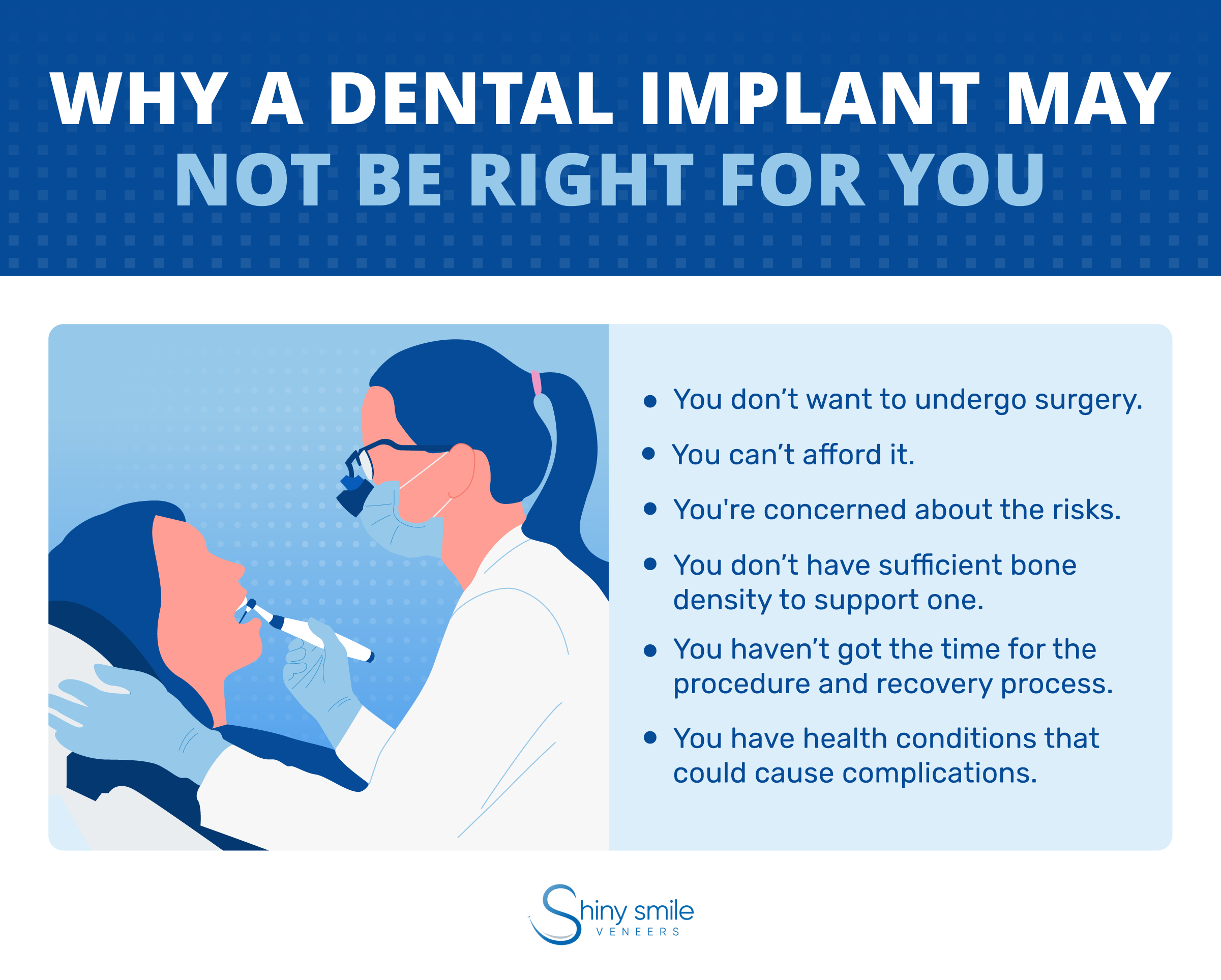 Why a dental implant may not be right for you