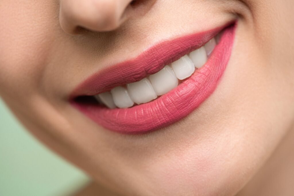 A close-up image of a smile